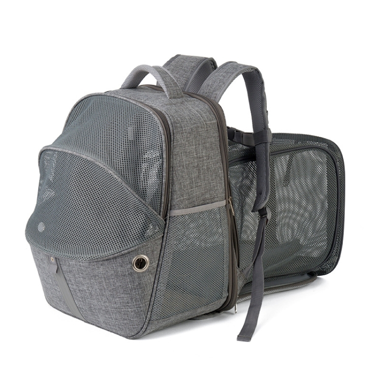 

LDLC QS-067 Outdoor Breathable Can Expand Portable Pet Bag(Gray)