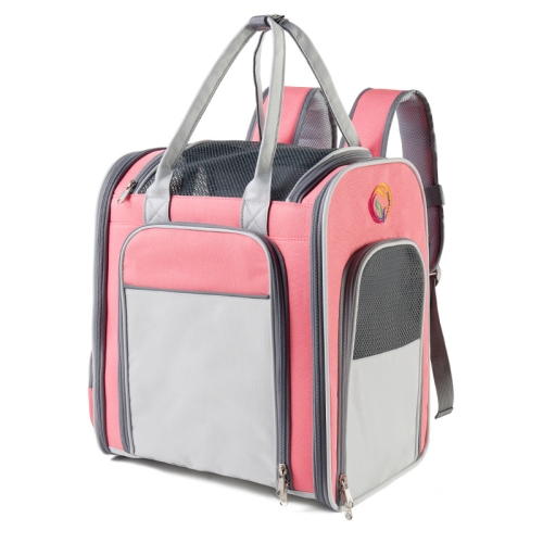 

LDLC QS-083 Breathable Foldable Pet Large Capacity Backpack(Pink)