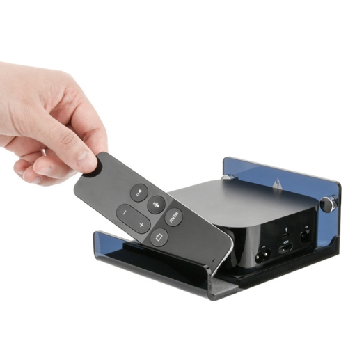 

Set Top Box Wall Storage Mount For Amazon Fire TV(Half-transparent Tea Black)