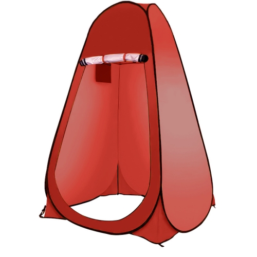 

Outdoor Camping Toilet Changing Tent Automatic Shower Bathing Tent, Style: Double Person(Red)