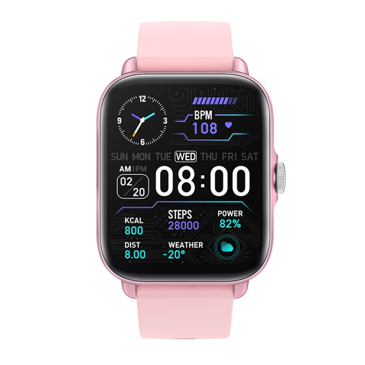 

LOANIY Y22 Heart Rate Monitoring Smart Bluetooth Watch, Color: Pink