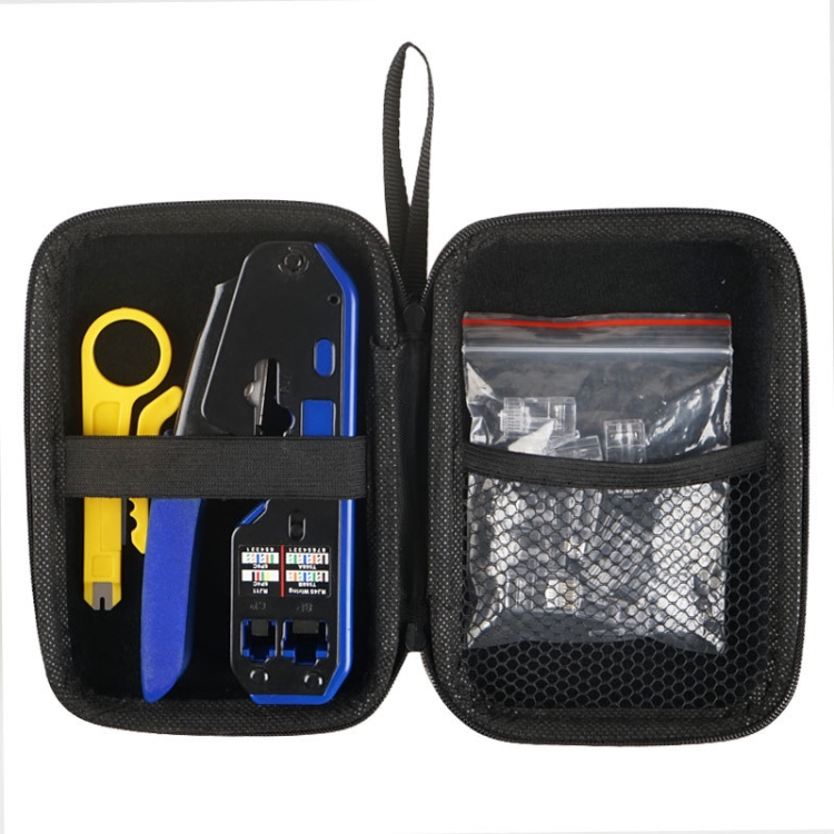 

8P6P Network Cable Pliers + Stripping Pliers + Crystal Head Set