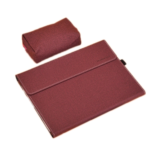 

All-Inclusive Drop Case For Microsoft Surface Pro 8, Color: TPU Soft Shell Wine Red With Power Pack