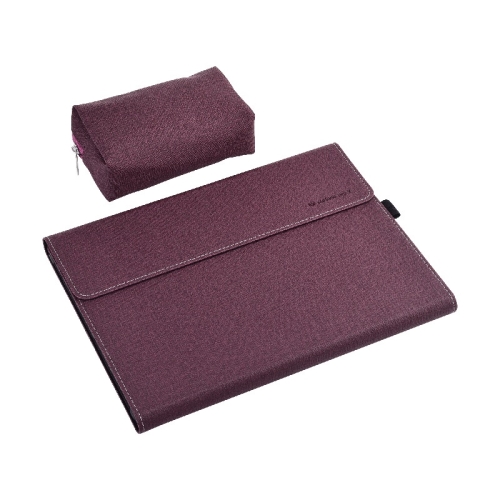 

All-Inclusive Drop Case For Microsoft Surface Pro 8, Color: PC Hard Shell Wine Red With Power Pack