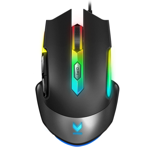 

Rapoo V302 8 Keys Color RGB Gaming Wired Mouse, Cable Length: 1.8m(Black)