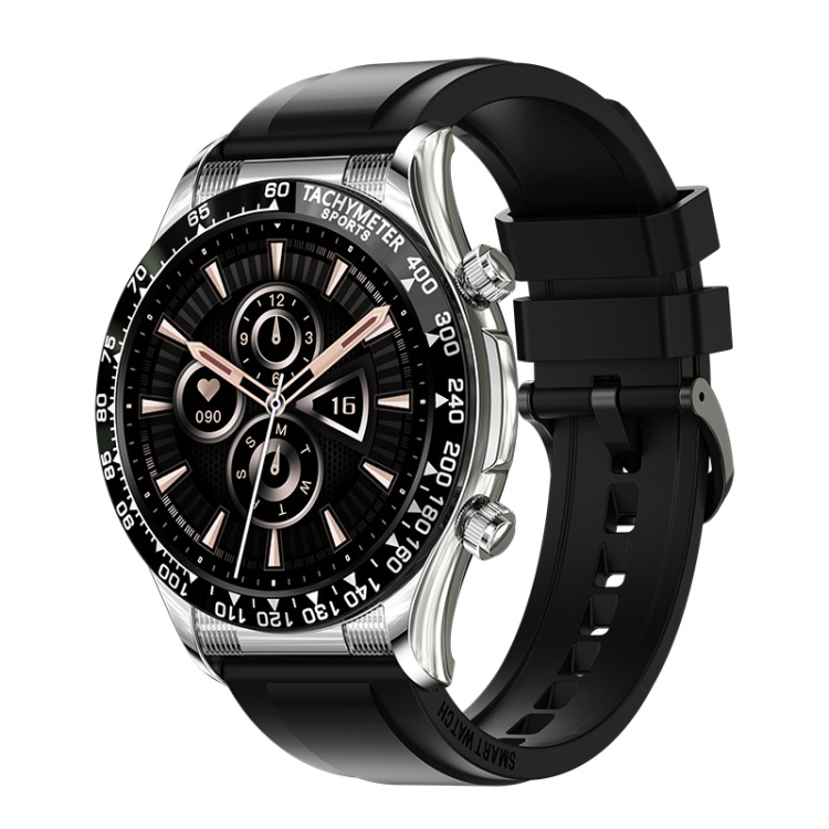 

LOANIY E18 Pro Smart Bluetooth Calling Watch with NFC Function, Color: Black Silicone