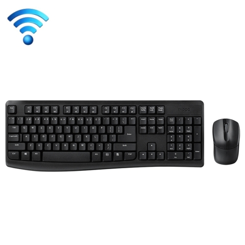 

Rapoo X1800PRO 104 Keys Waterproof Multimedia Wireless Keyboard Mouse Set(Black)