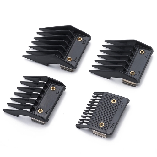 

4 In 1 Hair Clipper Limit Comb Barber Tool Accessories(Black)
