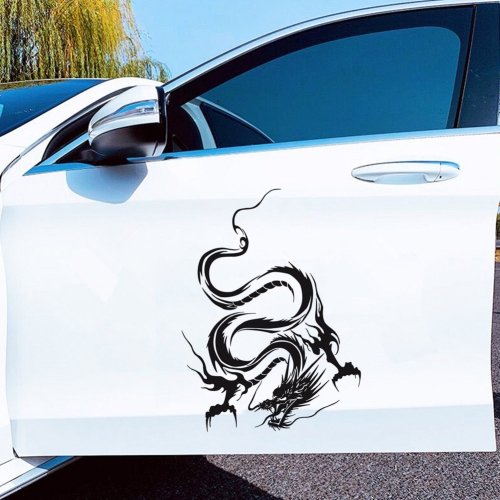 

D-131 Dragon Totem Dragon Car Cover Sticker Modified Roof Scratch Sticker(Black)
