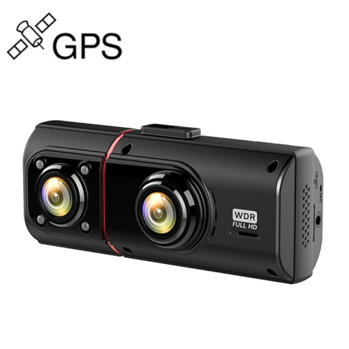 

KG350M GPS Night Vision Dual-lens Driving Recorder, Style: Without Card(720P x 2 +GPS)