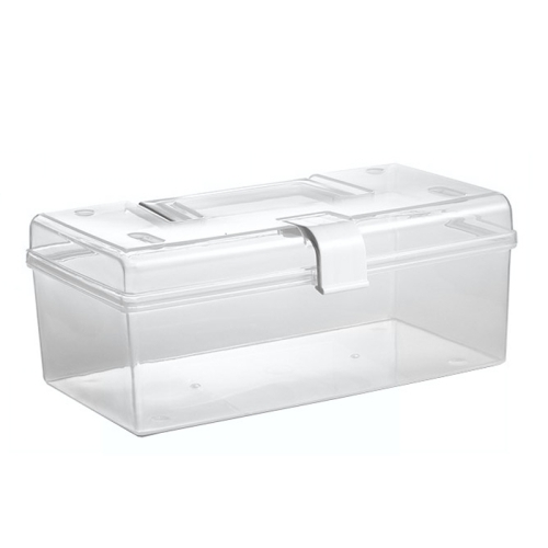 

2 PCS Portable Portable Medicine Box Home Medicine Plastic Storage Box, Style: Long Large