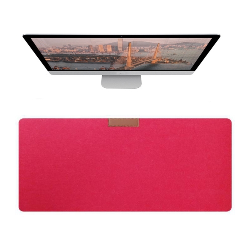 

2PCS Felt Keyboard Mouse Pad Desk Pad, Specification: 300 × 800 × 2mm(Watermelon Red)