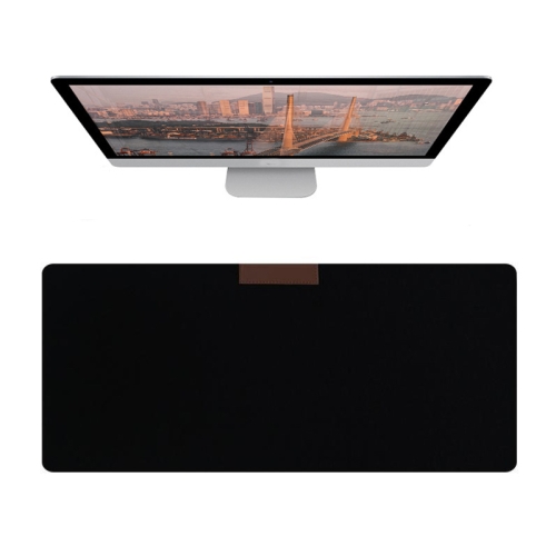 

2PCS Felt Keyboard Mouse Pad Desk Pad, Specification: 300 × 800 × 3mm(Black)