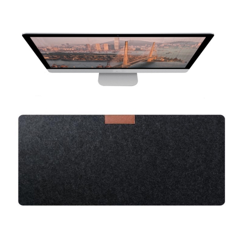 

2PCS Felt Keyboard Mouse Pad Desk Pad, Specification: 700×330×3mm(Deep Gray)