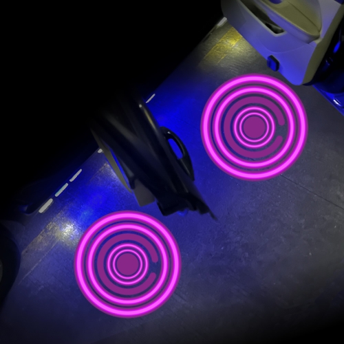 

LED Infrared Induction Car Door Welcome Light Night Projection Ambient Light, Specification: Visual Circle (Pink Purple)(1 Pair/Box)