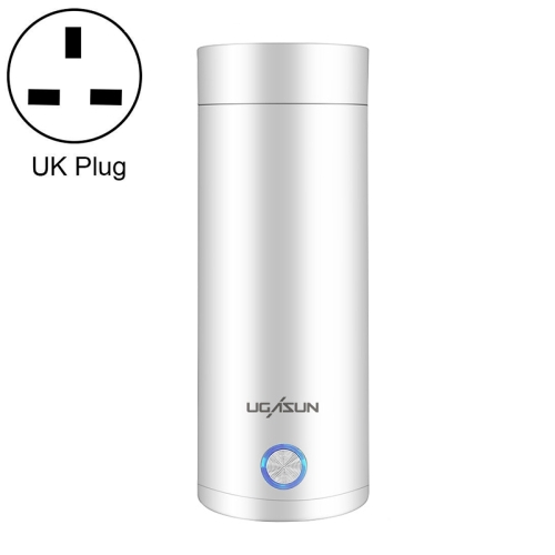 

UGASUN Travel Portable Mini Electric Heated Water Cup, Color: UK Plug (White)