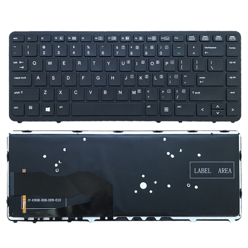 

US Version Keyboard For HP Elitebook 840 G1/850 G1/840 G2/ZBook 14(Black Frame with Backlight)