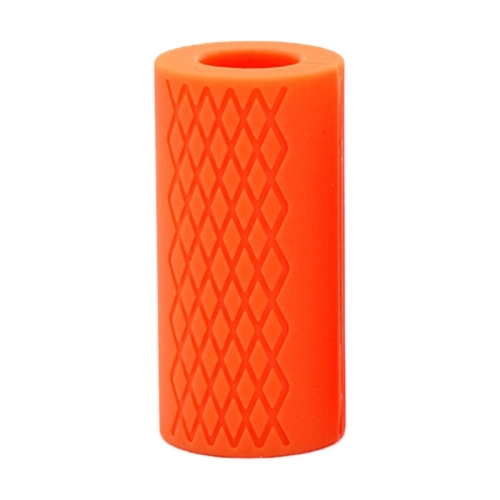 

1 Pair Dumbbell Barbell Grip Silicone Thick Bar Handles(Orange)