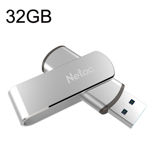 

Netac U388 High Speed USB3.0 Metal Rotating Car Computer U Disk, Capacity: 32GB