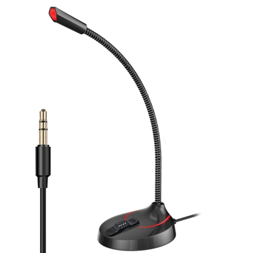 

F12 Metal Hose Meeting Desktop Microphone, Spec: 3.5 Version (Black)