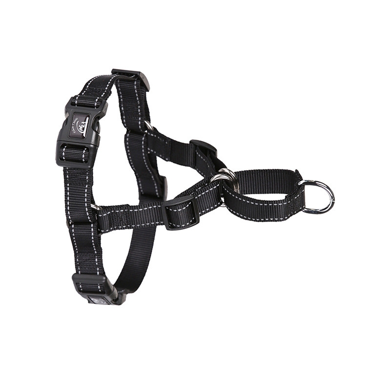 

Glow Castle Pet Reflective Nylon Prevent Running Wild Chest Strap, Size: XL(Black)