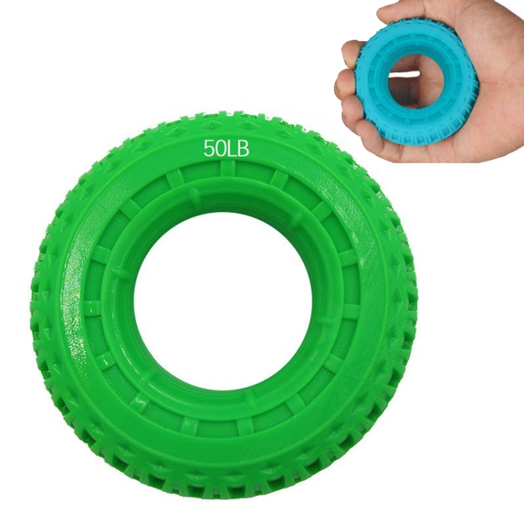 

2 PCS Tire Texture Finger Massage Grip Ring(Green 50)
