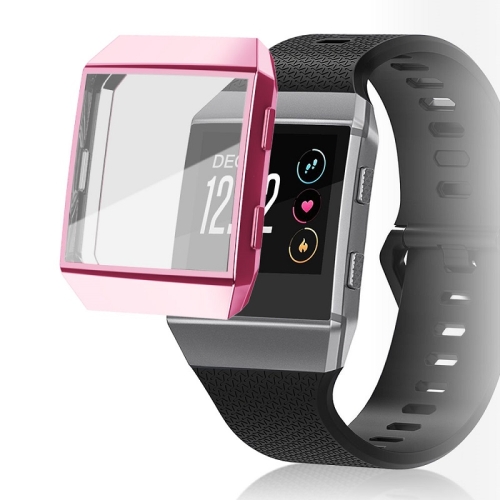 

2 PCS Watch Full Coverage Silicone Case For Fitbit Ionic, Color: Rose Pink