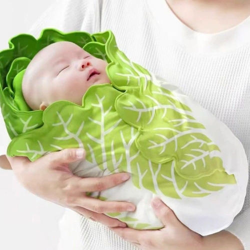 

Baby Plush Wrap Blanket Photo Simulation Food Blanket, Size: 90x90cm(3 Blanket+Hat)