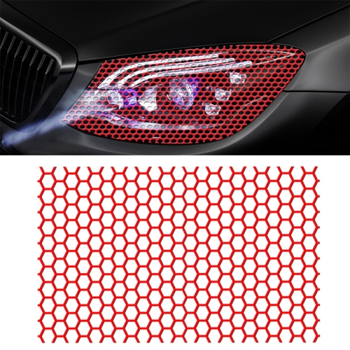 

Honeycomb Rear Tail Light Reflective Decorative Sticker 48x30cm(Reflector Red)