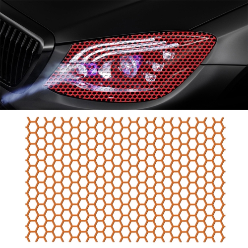 

Honeycomb Rear Tail Light Reflective Decorative Sticker 48x30cm(Reflective Orange)