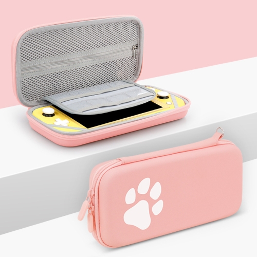 Baona BN-F005 Cat Paw Pattern Cconsole Storage Bag For Switch Lite (Pink)