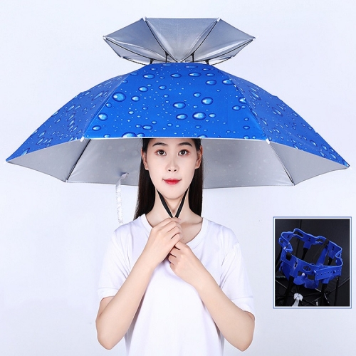 Double-layer Fishing Umbrella Hat Outdoor Sunscreen And Rainproof