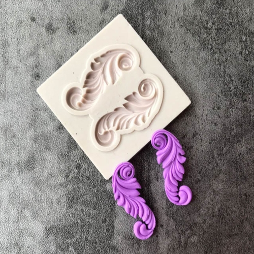 

5 PCS Relief Fondant Cake Silicone Mold DIY Chocolate Mold,Style: D216