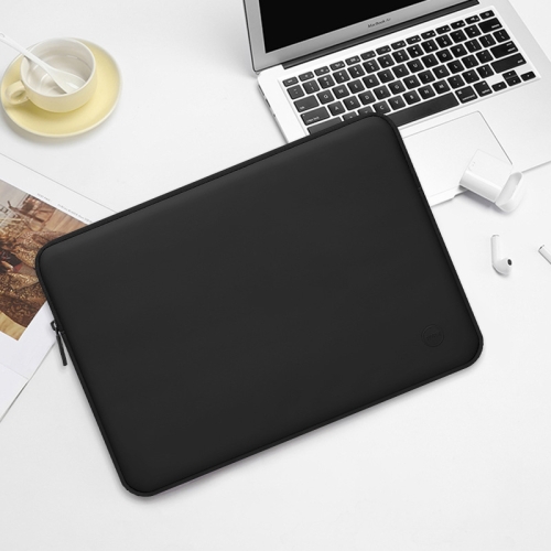 BUBM PU Leather Laptop Bag Liner Bag Tablet Protect  Cover, Size: 15 Inch(Black )