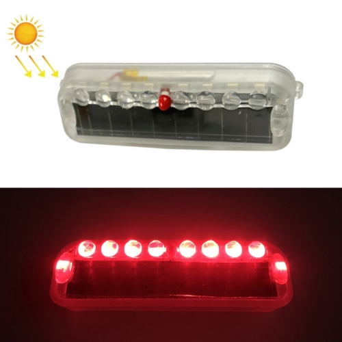 

2 PCS LED Solar Decorative Night Vibration Lighting Warning strobe Lamp(Red)