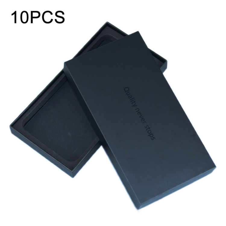 

10 PCS Solid Color Phone Case/Tempered Film/Support Frame Box(191x100x22mm)