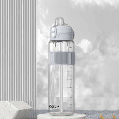 

Summer Fitness Sports Plastic Straw Water Bottle, Capacity: 1000ml (Grey)