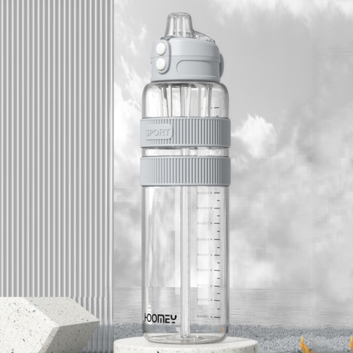 

Summer Fitness Sports Plastic Straw Water Bottle, Capacity: 1500ml (Grey)