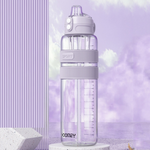 

Summer Fitness Sports Plastic Straw Water Bottle, Capacity: 1500ml (Purple)