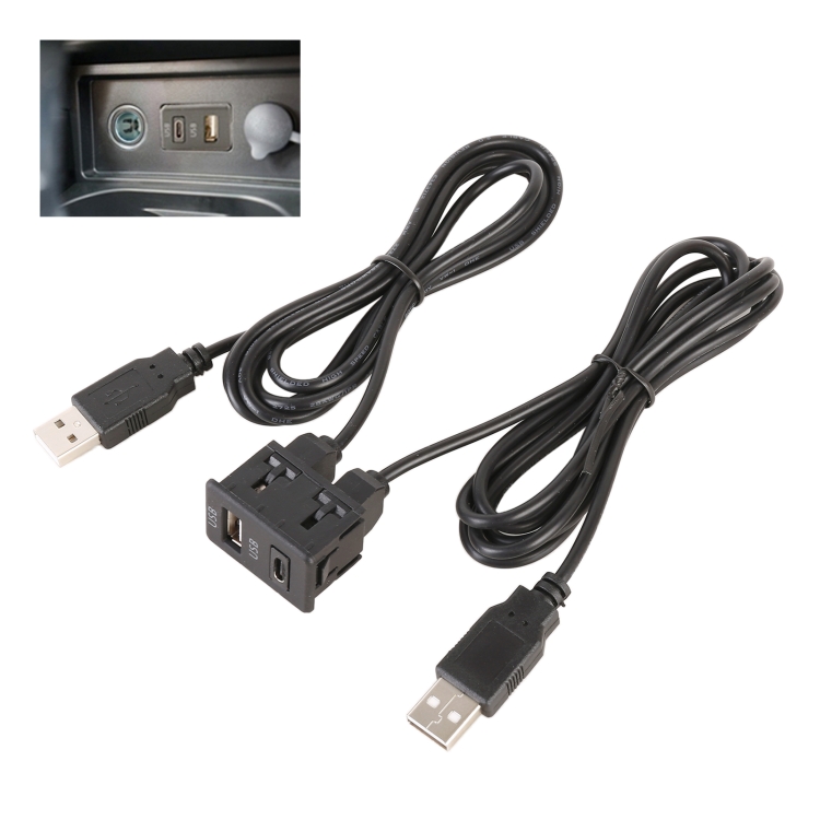

Car Universal Modification Type-C+USB Interface Charging Use Seat