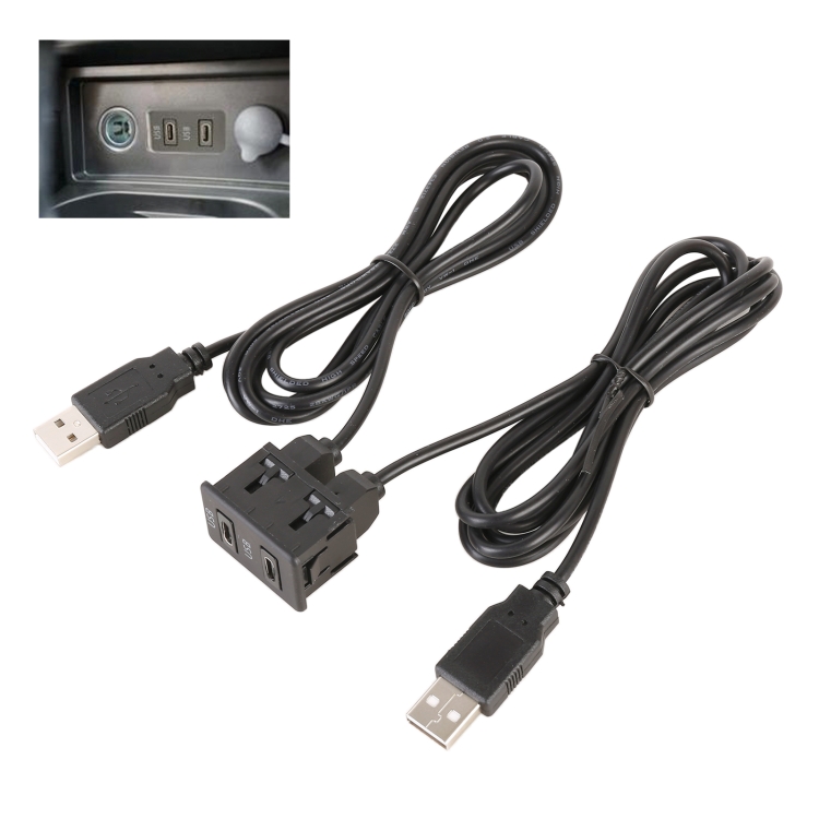 

Car Universal Modification Dual Type-C Interface