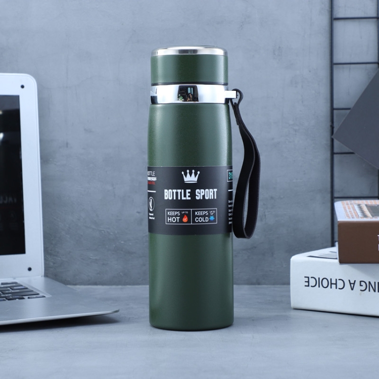 

955 316 Stainless Steel Vacuum Cups, Capacity: 600 ml(Frosted Green)