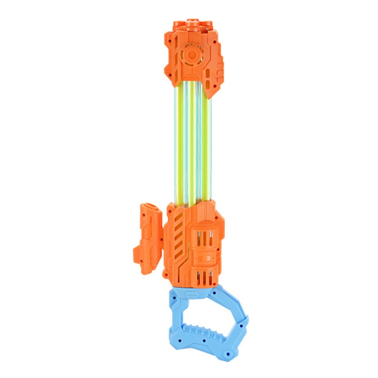 

Five -Tube Gatling Pull-out Water Spray Toy Summer Drifting Beach Large Drama Toy(Orange)