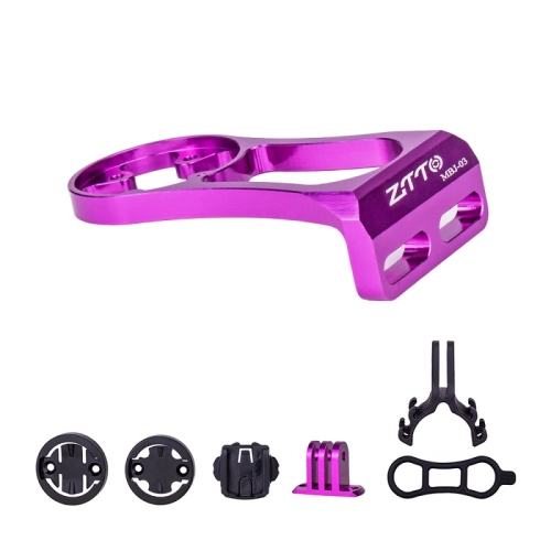 ZTTO Mountain Bike Stopwatch Mount Bicycle Extension Stand, Color: Purple