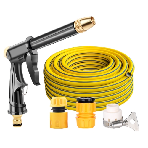 

High Pressure Car Wash Hose Telescopic Watering Sprinkler, Style: H2+3 Connector+10m Tube