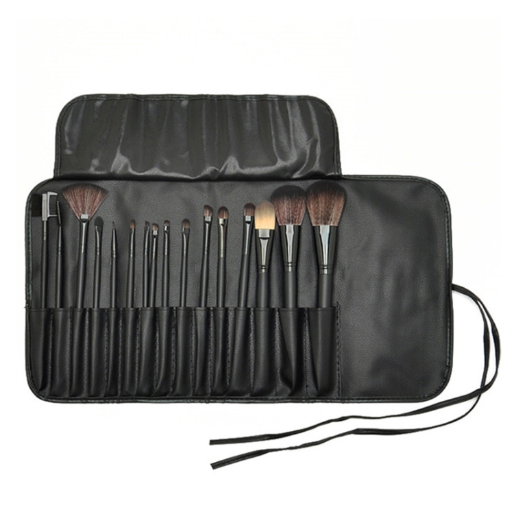

15 PCS / Set Black Makeup Brush Set Loose Powder Brush Makeup Tool