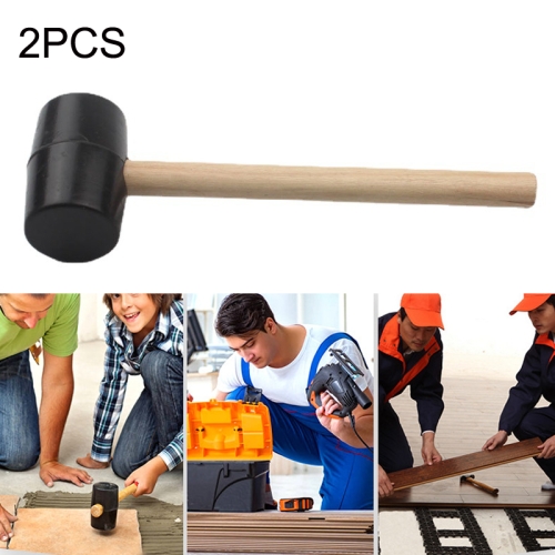 

2PCS 750g Log Handle Rubber Hammer Floor Tile Installation Hammer