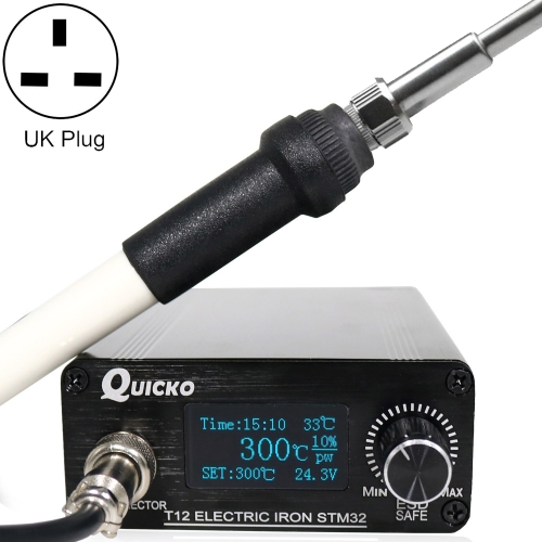 

Quicko T12-STM32 1.3-inch Screen Multifunctional Soldering Station(UK Plug)