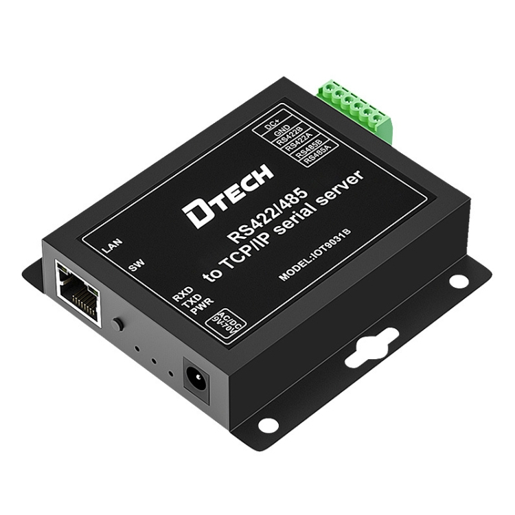 

DTECH IOT9031B RS485/422 To TCP/IP Ethernet Serial Port Server, CN Plug