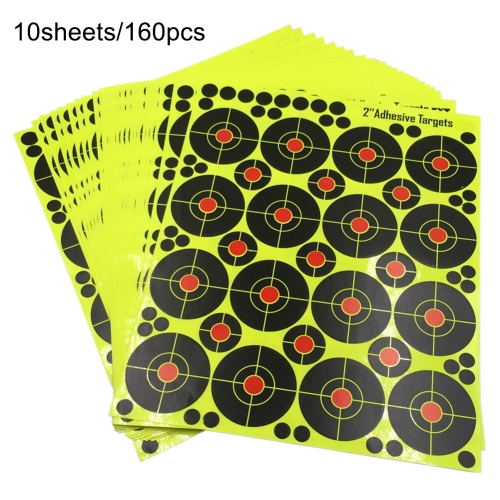 

160 PCS 2 Inch Darts Stickers Bullseye Paper Outdoor Competition Supplies